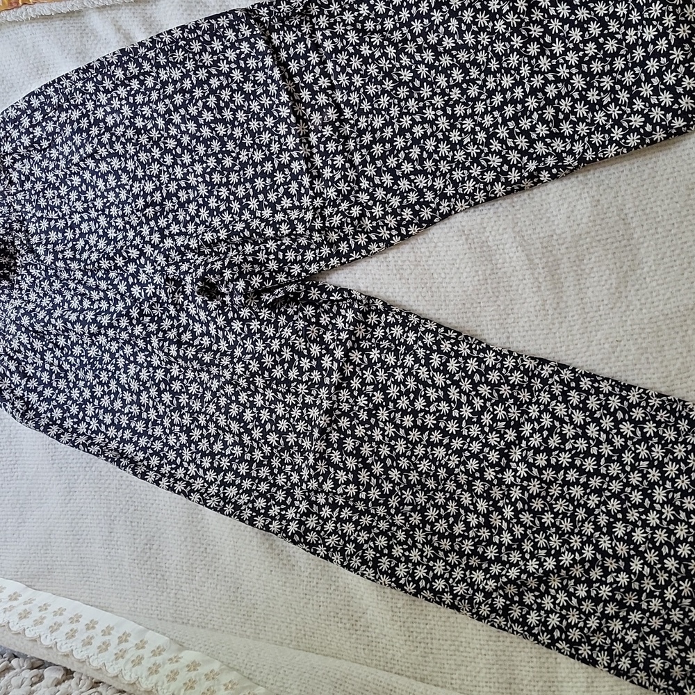 Vintage Tribeca Classics Daisy Print Pants, Size M